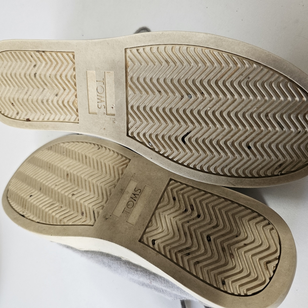 Tom's gray Slub Sneakers shoes - Picture 7 of 9
